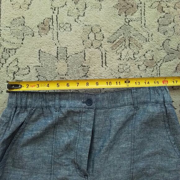 Max Studio Linen Blend Wide Leg Pants Womens XL High Rise NWT - Picture 7 of 8